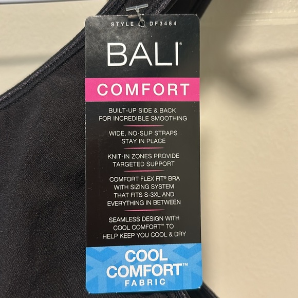 Bali Comfort Black Bra - Picture 3 of 8